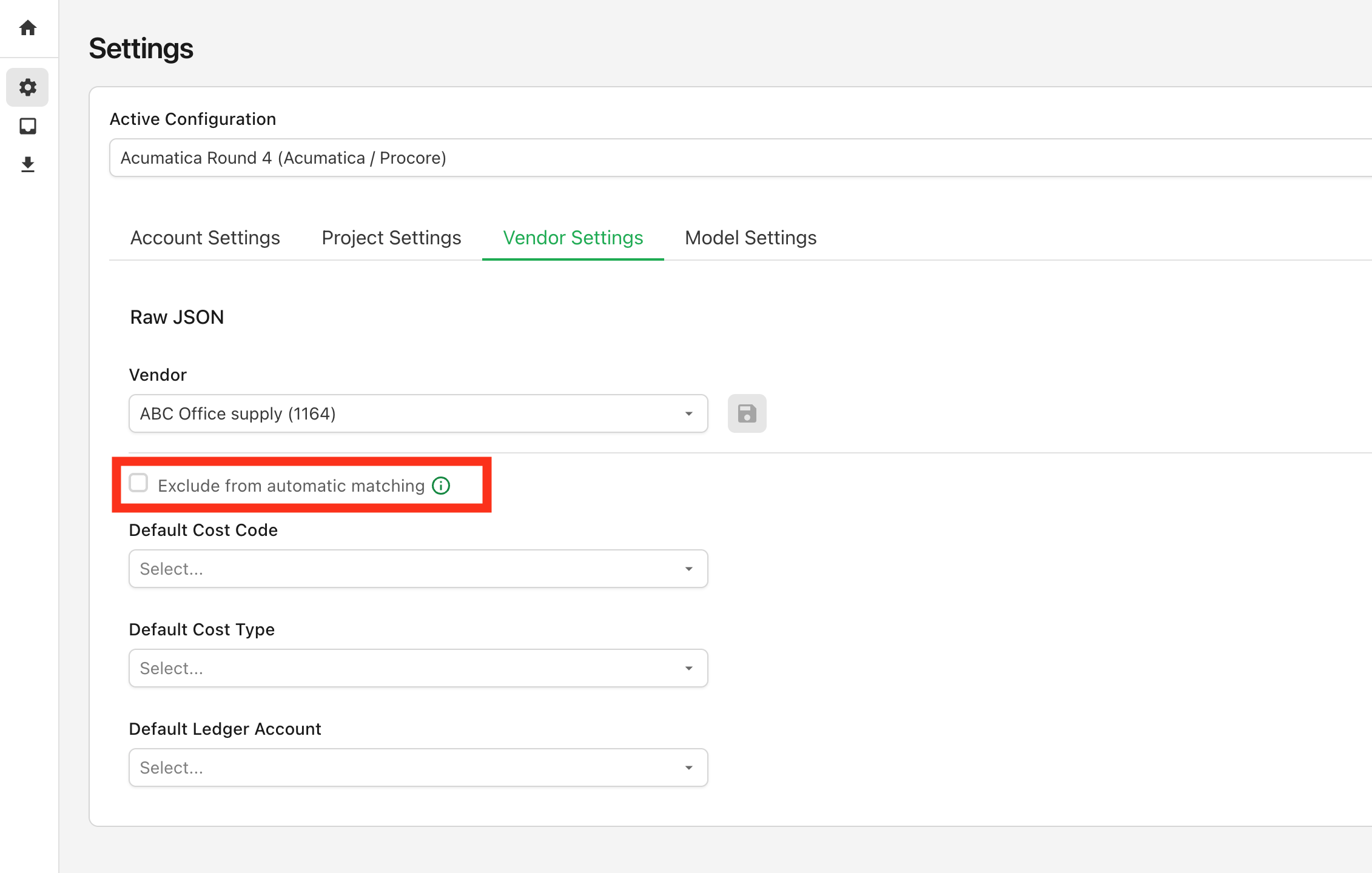 Project Automatch Exclusion