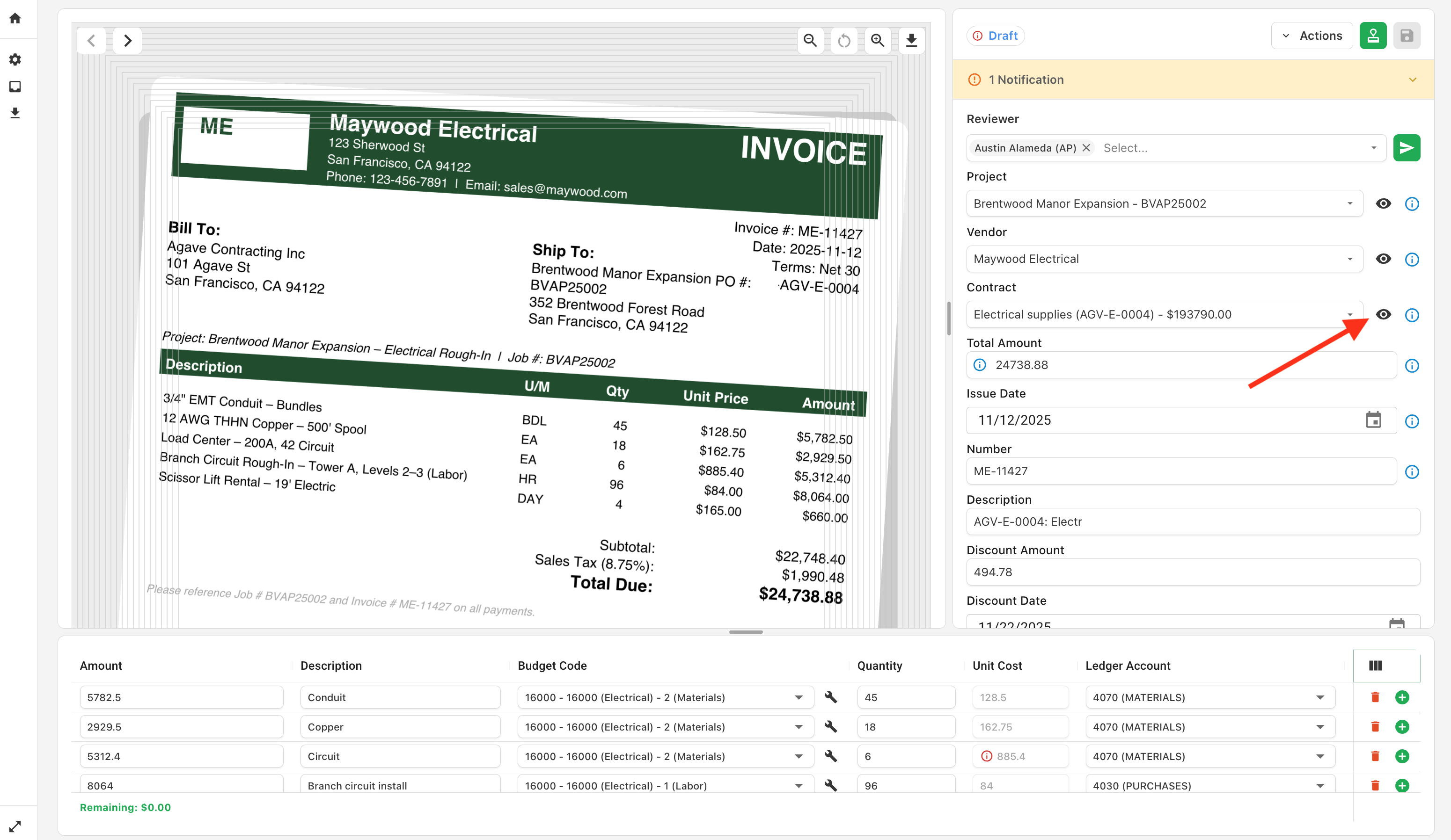 Contract Flyout Icon