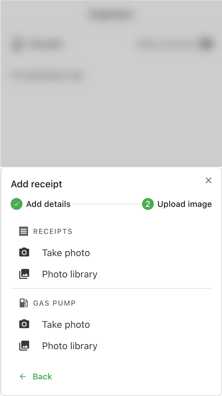 Upload image step