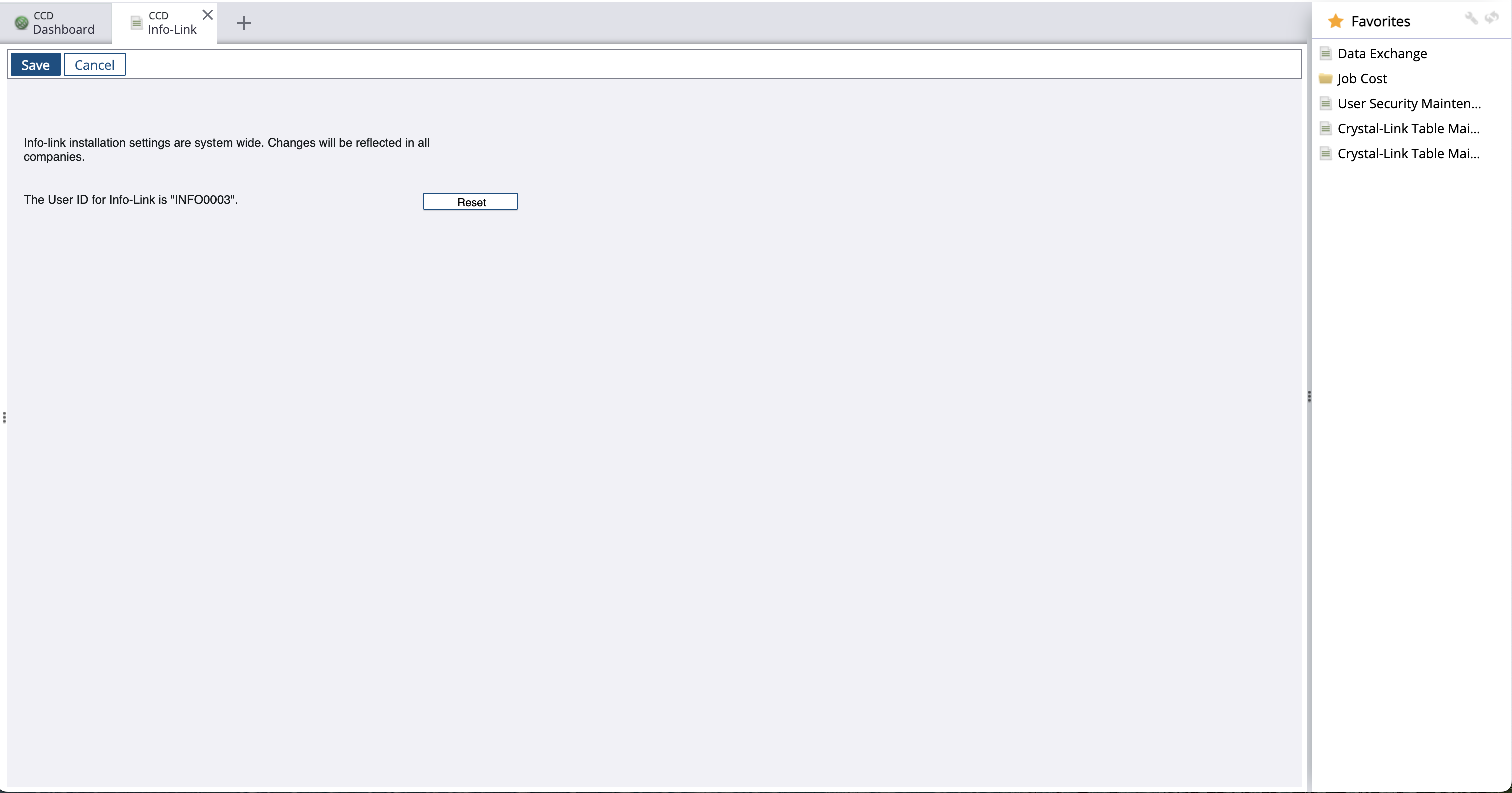 Increment Info-Link user ID